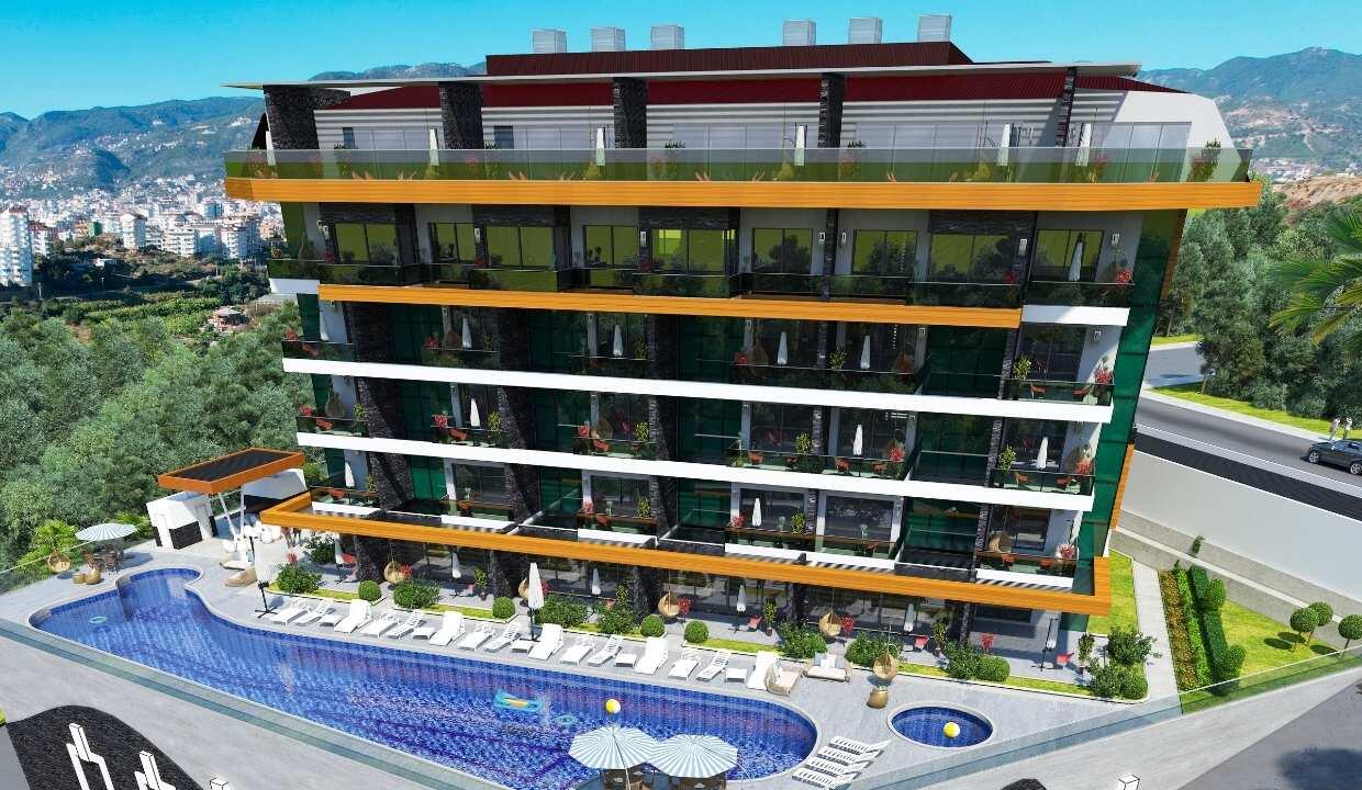1+1/Flats for Sale in Kestel/New Project